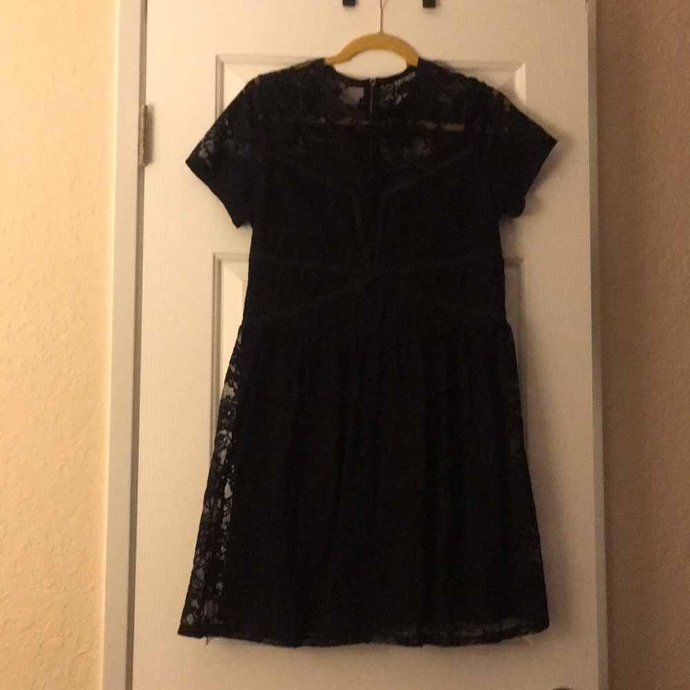 Black lace dress
